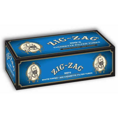 Zig-Zag White Tipped 100's Tubes