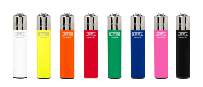 CLIPPER LIGHTERS CP11 SOLID ASSORTED COLORS 48CT - TRAY Hover