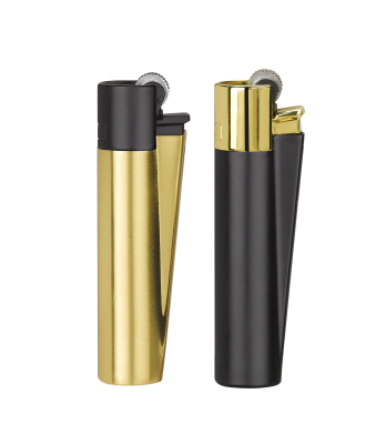 CLIPPER LIGHTERS CMP11 BLACK GW/GOLD BW MIX 12CT - TRAY Hover