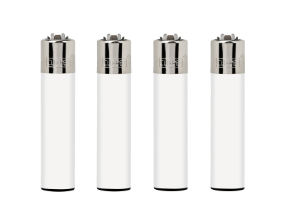 CLIPPER LIGHTERS CP11 SOLID WHITE 48CT - TRAY Hover