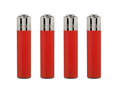 CLIPPER LIGHTERS CP11 SOLID RED 48CT - TRAY Hover