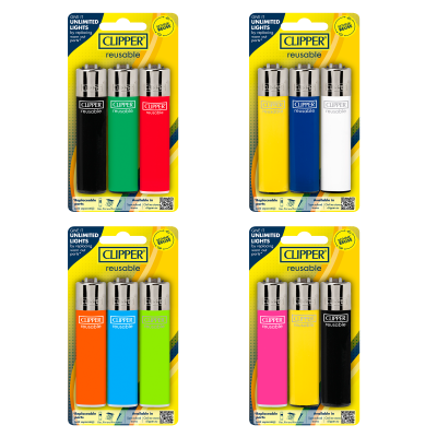 CLIPPER LIGHTERS CP11 BR 3PK BLISTER - 4 PACK - Amazon