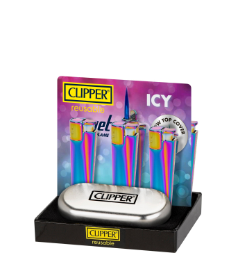 CLIPPER LIGHTERS CMKJ11 ICY JET FLAME 12CT - TRAY