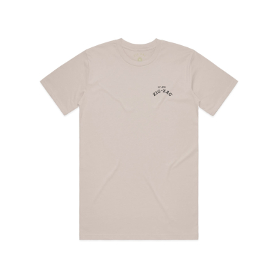 Zig-Zag Hemp T-Shirt - Cream Hover