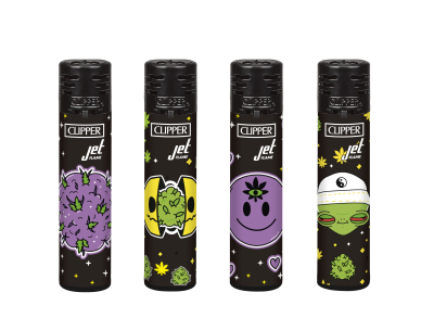 CLIPPER LIGHTERS CKJ11 JET GALACTIC WEED 48CT BW IN/OUT - TRAY Hover