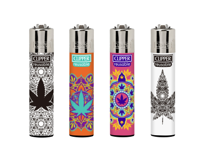 CLIPPER LIGHTERS CP11 WEED MANDALA  48CT + 5 IN/OUT  - TRAY Hover