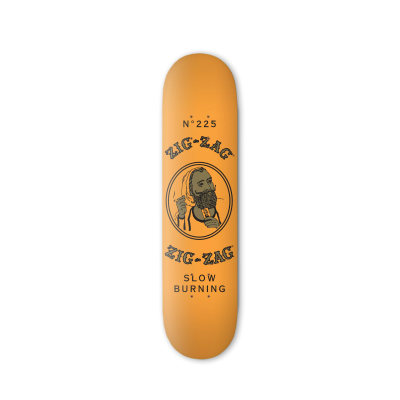 Zig-Zag French Orange Skateboard