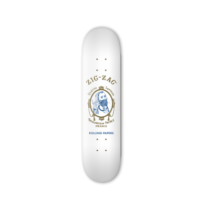 Zig-Zag Original White Skateboard