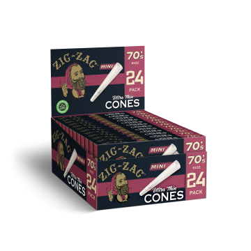 70's Ultra Thin Cones - 24 Ct - 12 Pack Carton
