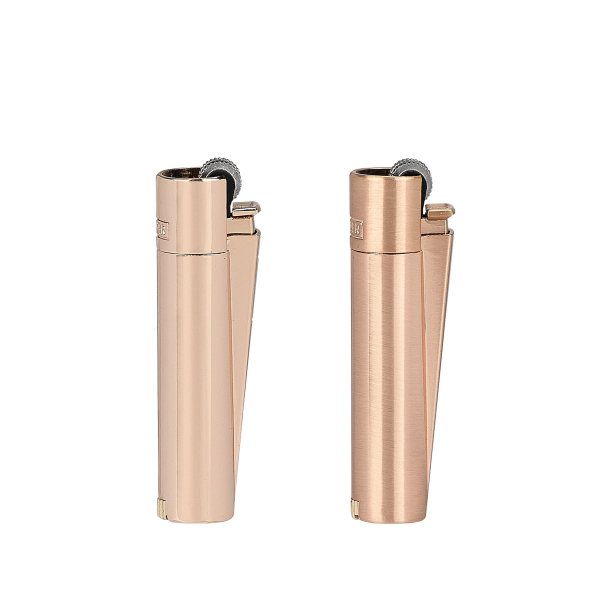 Clipper Classic Large | Metal - Rose Gold - Matte / Shiny - 1 Lighter AMZ