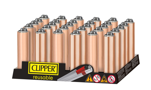 CLIPPER LIGHTERS FCP22 ROSE GOLD 30CT - TRAY