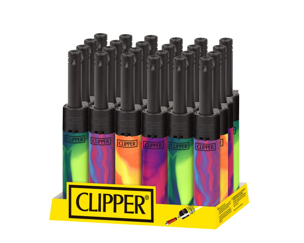 CLIPPER LIGHTERS MINITUBE NEBULA MIX 1 BW 24CT IN OUT - TRAY