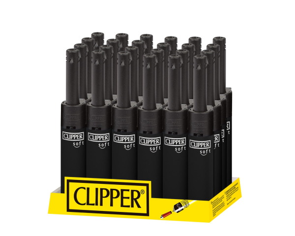 CLIPPER LIGHTERS MINITUBE SOFT TOUCH 24CT IN OUT - TRAY