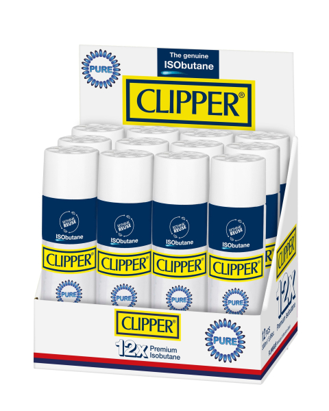 CLIPPER 300 ML ISOBUTANE METALLIC VALVE - DISPLAY