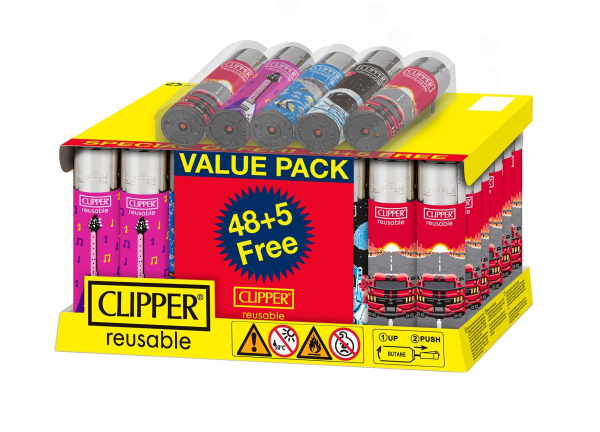 CLIPPER LIGHTERS CP11 NEXT SCREEN 48CT+5 IN/OUT - TRAY