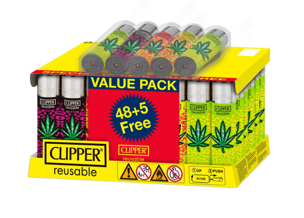 CLIPPER LIGHTERS CP11 RENZO LEAVES 48CT+5 IN/OUT - TRAY