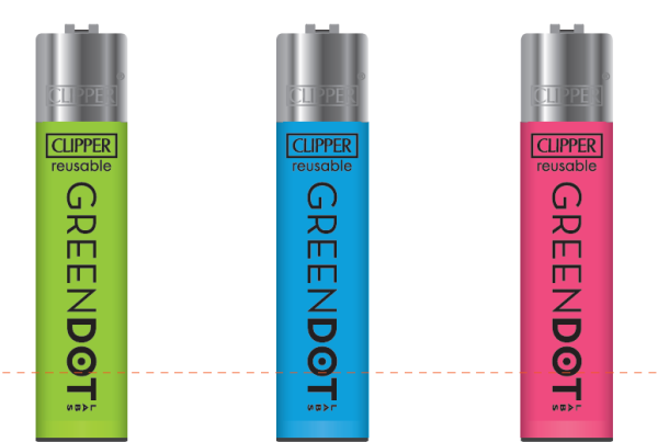 Clipper Lighters CP11 Greendot 48ct