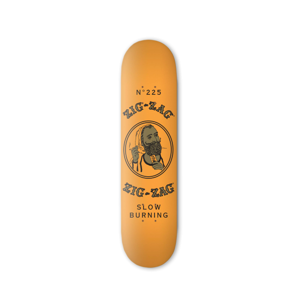 Zig-Zag French Orange Skateboard