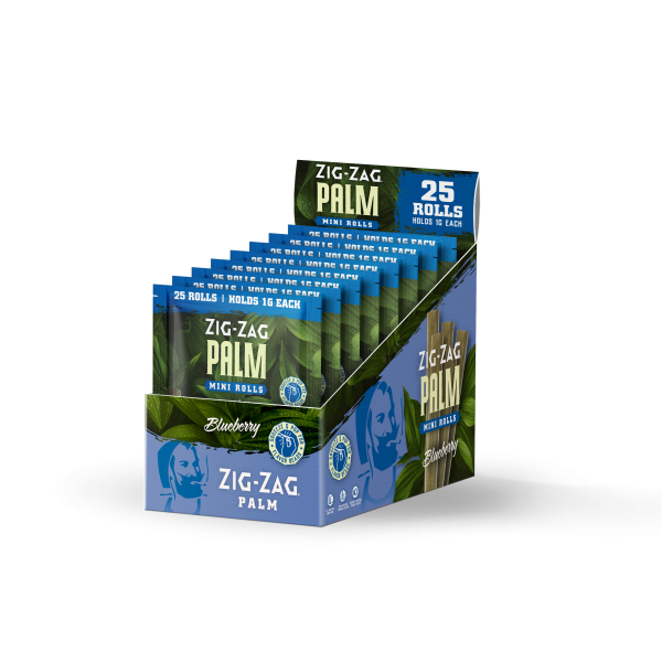 Mini Palm Rolls Carton 25pk -  Blueberry