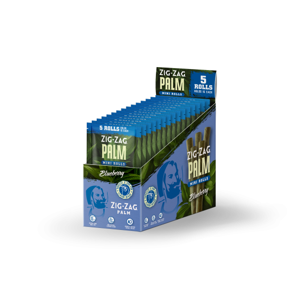 Mini Palm Rolls Carton 5pk -  Blueberry