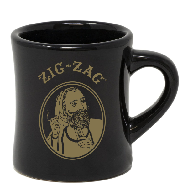 ZIG-ZAG COFFEE MUGS - DINER BLACK