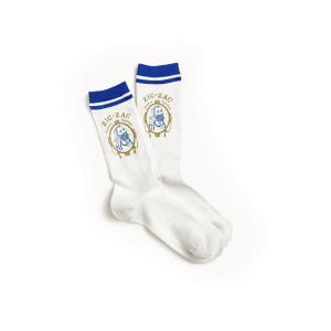 Zig-Zag Classic Socks - White